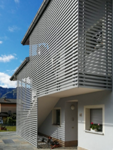 Rivestimento facciata dietre srl in alluminio